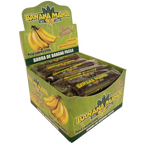 Bananinha Natural Zero A Car Sem Gl Ten Vegana Barrinha De Banana