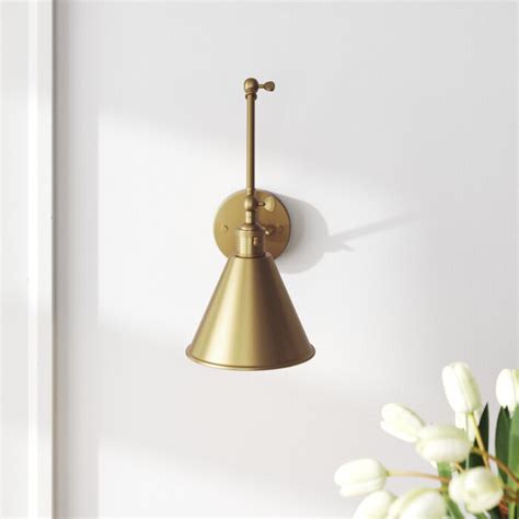 Three Posts Barthel Led Plug In Armed Sconce Reviews Wayfair