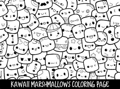 Marshmallow clipart coloring page, Marshmallow coloring page ...