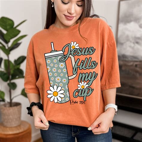 jesus fills  cup dtf heat transfer