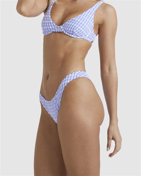 Billabong Wave Check Hike Bikini Bottom Violet Cove SurfStitch