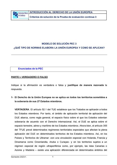 73532 Solpec 3 20231 solución a la pec 3 año 2023 2024 Criterios de