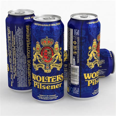 Beer Can Wolters Pilsener Ml D Model Turbosquid