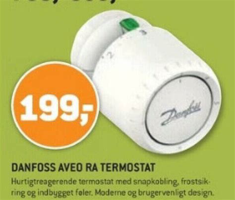 DANFOSS AVEO RA TERMOSTAT Tilbud Hos XL BYG