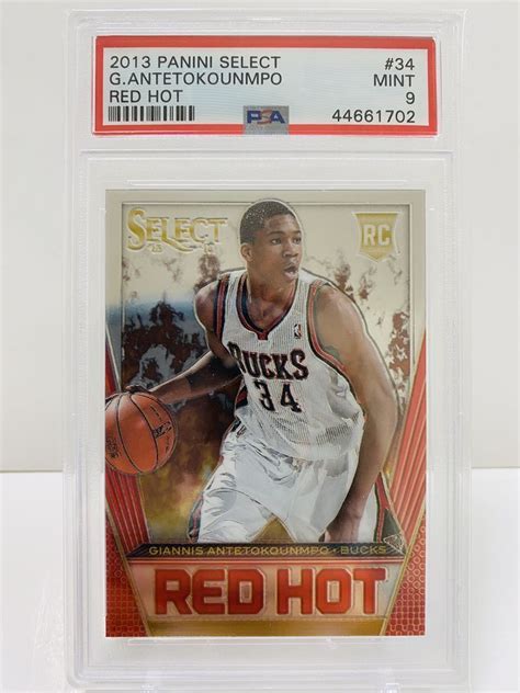 RC Red Hot Giannis Antetokounmpo 2013 14 Panini Select Basketball 34