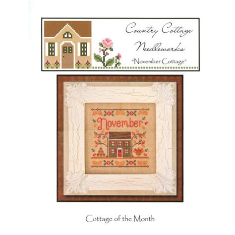 November Cottage Of The Month Cross Stitch Pattern Country Cottage