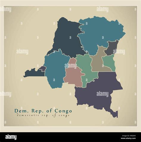 Mappa Della Repubblica Del Congo Immagini Vettoriali Stock Alamy