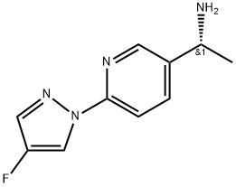 3 Pyridinemethanamine 6 4 fluoro 1H pyrazol 1 yl α methyl αR