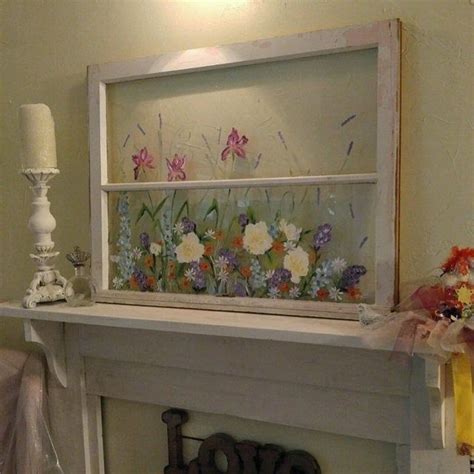 Old Painted Window Sold But You Can Custom Order Your Own Window Ideas Wall Art Vintage Painted