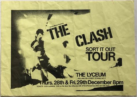 The Clash Live The Lyceum London Thursday 28th December 1978