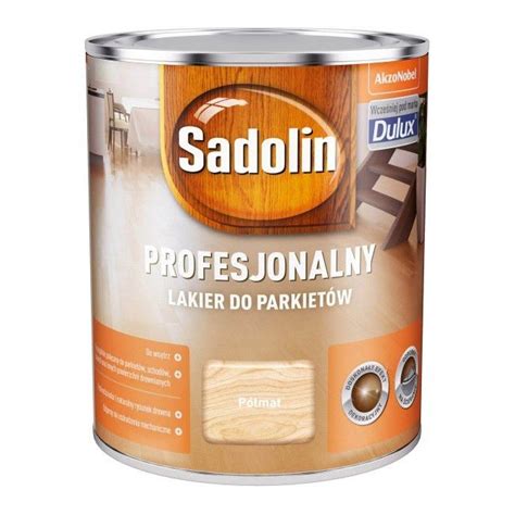 Lakier profesjonalny do parkietów Sadolin półmat 0 75 l Lakiery