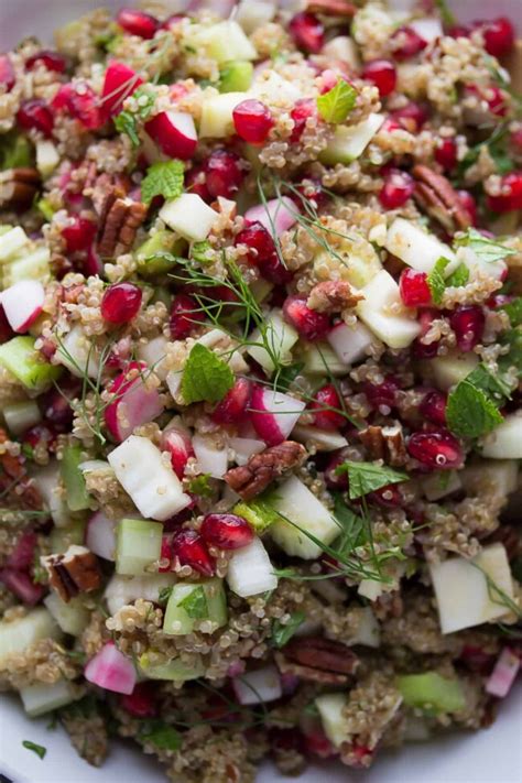 Fennel And Pomegranate Quinoa Salad Sweet Peas Saffron