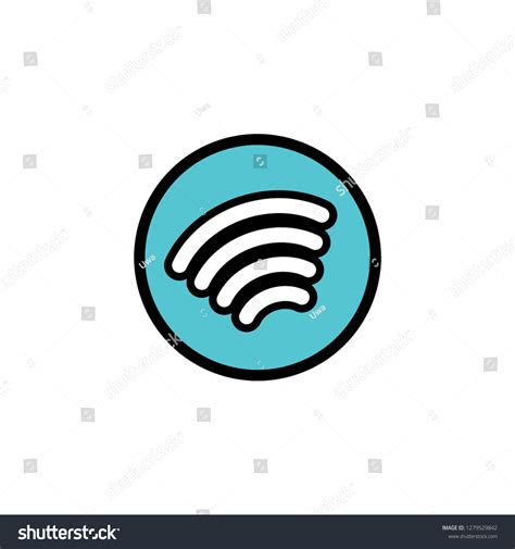 Wifi Logo Icon Vector Stock Vector Royalty Free 1279529842 Shutterstock