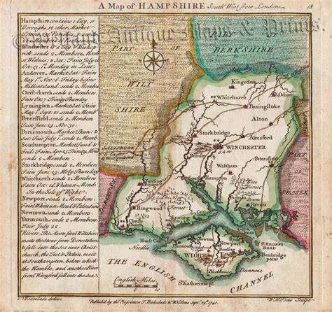 Hampshire Maps Archives - Welland Antique Maps