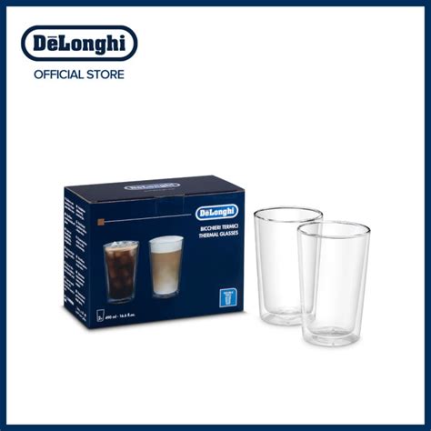 De Longhi Double Walled Thermal Glasses Ml Dlsc Lazada