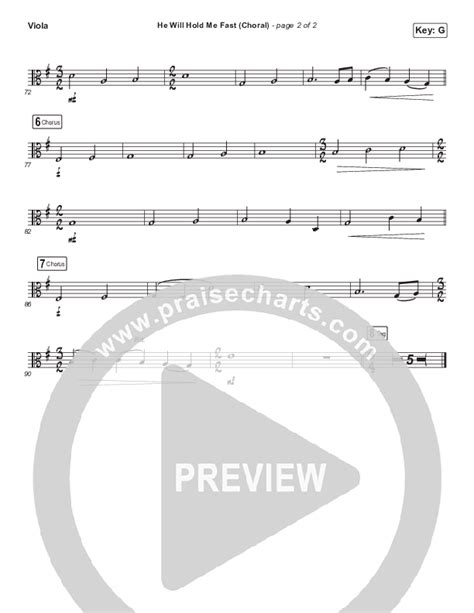 He Will Hold Me Fast Choral Anthem Satb Viola Sheet Music Pdf Keith