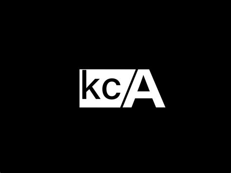 KCA Logo and Graphics design vector art, Icons isolated on black ...