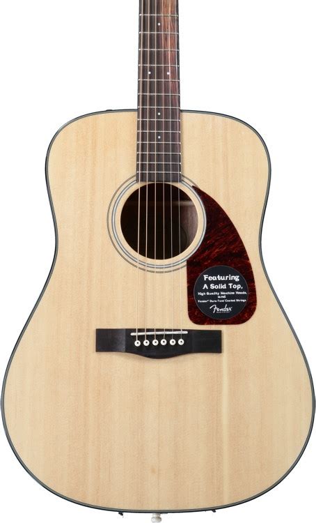 Fender Cd S Natural W Solid Top Sweetwater