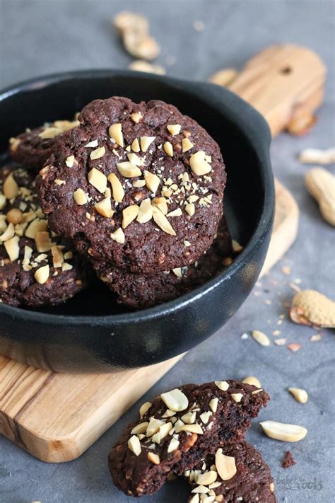 Vegane Erdnussbutter Chocolate Fudge Cookies Bttr