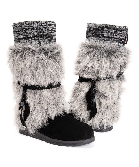 Muk Luks Ebony Marl Leeza Boot Women Zulily Boots Womens Boots