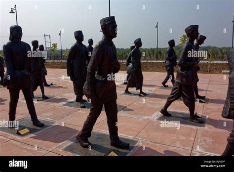 Sculptures At The National Salt Satyagraha Memorial Opened By Pm