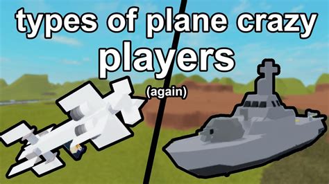 Types Of Plane Crazy Players 2 Youtube