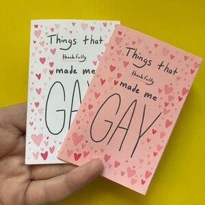 Things That Made Me Gay A Zine Etsy