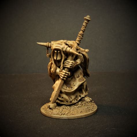 3D Printable Sword Bearer - Chaos Sorcerer by Knucklebones Miniatures