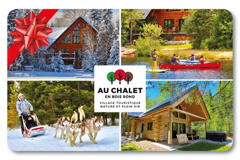 Cartes Cadeaux Au Chalet En Bois Rond