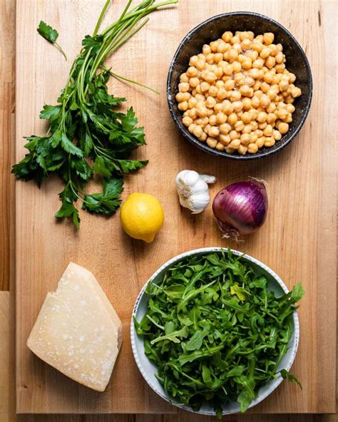 Chickpea Arugula Salad With Lemon And Parmesan Sip And Feast