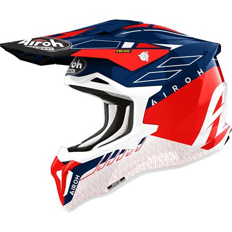 Airoh Motocross Helm Strycker Skin Red Gloss Maciag Offroad