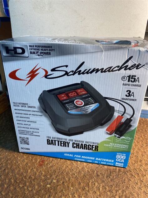 Schumacher Sc1280 612v Rapid Battery Charger And 15a Maintainer For Sale Online Ebay