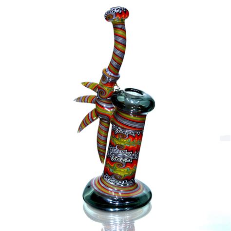 Mike Fro - Fully-worked Dewaar Bubbler Rig - Timeless Glass Gallery