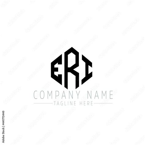 ERI letter logo design with polygon shape. ERI polygon logo monogram ...