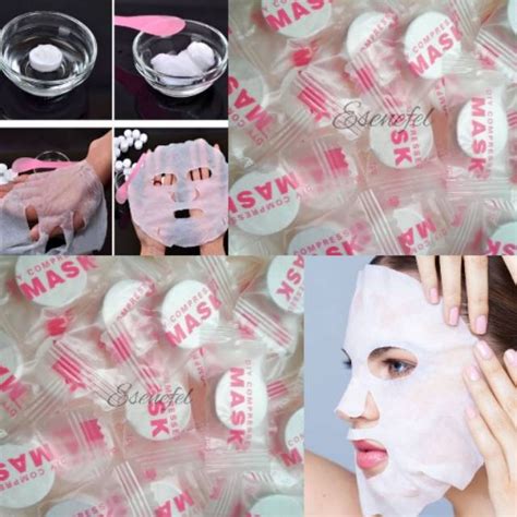 Kit 30 unidades Máscara Facial Comprimida Kit 30 Diy Compressed Mask