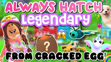 The SECRET To HATCH LEGENDARY Pet In Adopt Me From Cracked Egg Its