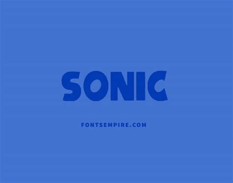 Sonic Hedgehog Font