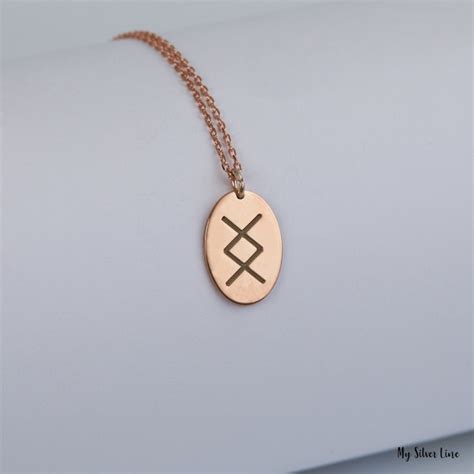 Viking Runes Necklace Sterling Silver/gold/rose Gold - Etsy