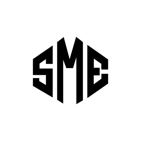 SME letter logo design with polygon shape. SME polygon and cube shape ...