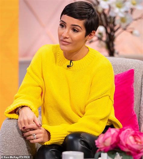 Candid: Frankie Bridge has candidly claimed she used to feel guilty ...