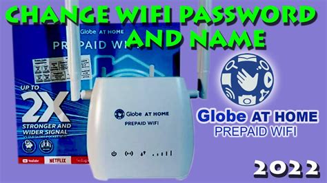 HOW TO CHANGE WIFI PASSWORD AND NAME ON GLOBE AT HOME PREPAID WIFI 2022