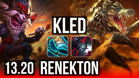 KLED Vs RENEKTON TOP 3 1M Mastery 7 1 8 300 Games NA