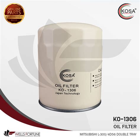 Mitsubishi L300 4D56 Double Tray Kosa Oil Filter COMPATIBLE WITH C