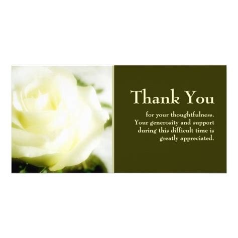 Sympathy Thank You Photo Cards | Zazzle