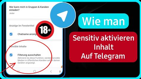 So Aktivieren Sie Sensible Inhalte Auf Telegram Aktivieren Sie