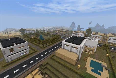 Minecraft Modern Town Minecraft Project