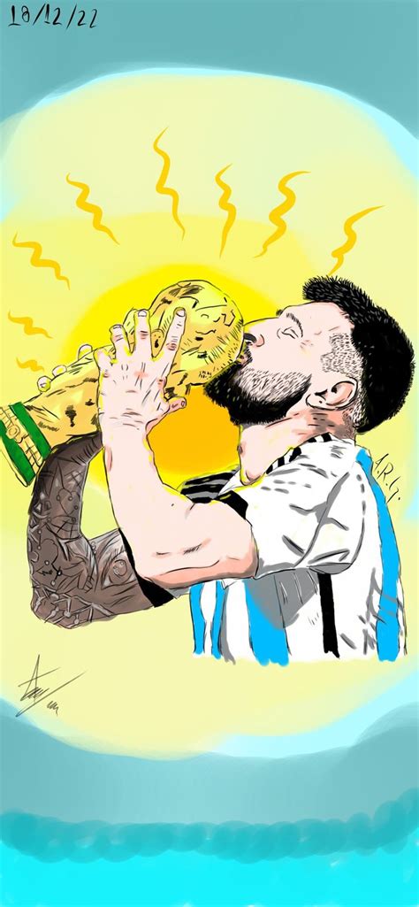 Messi Copa Del Mundo Messi Dibujo Mundo Caricatura Copa Del Mundo