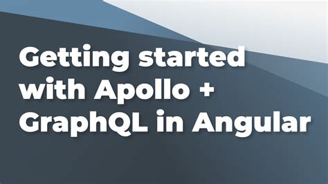 Getting Started With Apollo Graphql In Angular