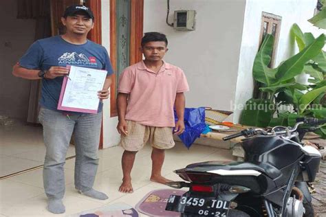 Pelaku Penggelapan Motor Di Pasuruan Dibekuk Saat Ngopi