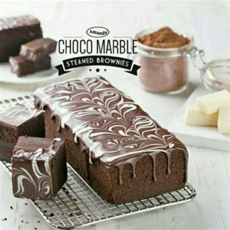 Jual Brownies Kukus Amanda Varian Choco Marble Shopee Indonesia